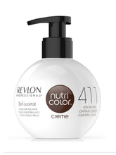 Load image into Gallery viewer, Revlon Nutri Color Creme Ash Brown Shade 411 (Colour Bomb) 270ml
