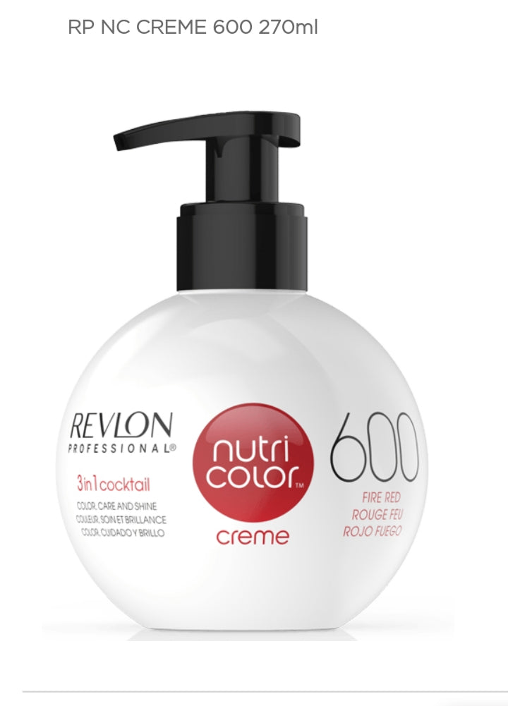 Revlon Nutri Color Creme Shade 600 Fire Red Colour Bomb 270ml