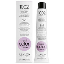 Load image into Gallery viewer, Revlon Nutri Color Creme Shade Platinum 1002 (Colour Bomb Tube) 100ml
